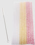 Reusable Sparkle Party Straws 25cm Pk Of 12 With Brush Barware Accessories The Cooks Kitchen 