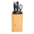 Appetito Square Universal Knife Block - Bamboo Knife Storage The Cooks Kitchen Mandurah 