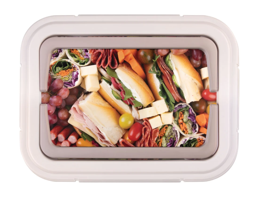 Alfresco Lane ;chill And Carry' Grazing Box Mushroom Grey 38x29x10cm