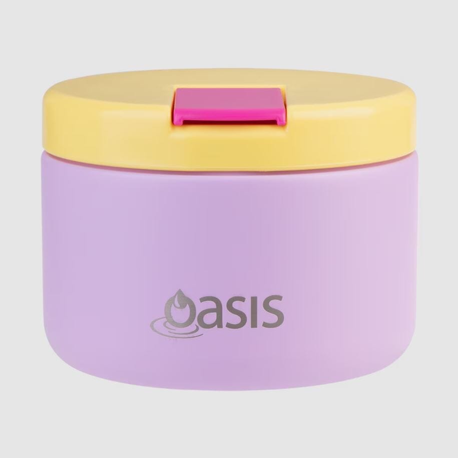 Oasis S/s Double Wall Insulated Food Flask W/ Quick Release Lid 300ml - Bubblegum Pink Insulated Bottles and Flasks The Cooks Kitchen 