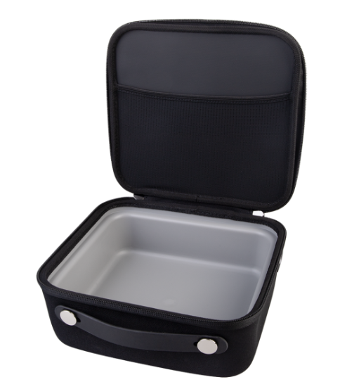 Oasis Insulated Lunch Box With Ice Flex Tub Lining 2.5l Black