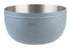 Oasis Stainless Steel Double Wall Salad Bowl With Lid 2.8l - Hazy Blue