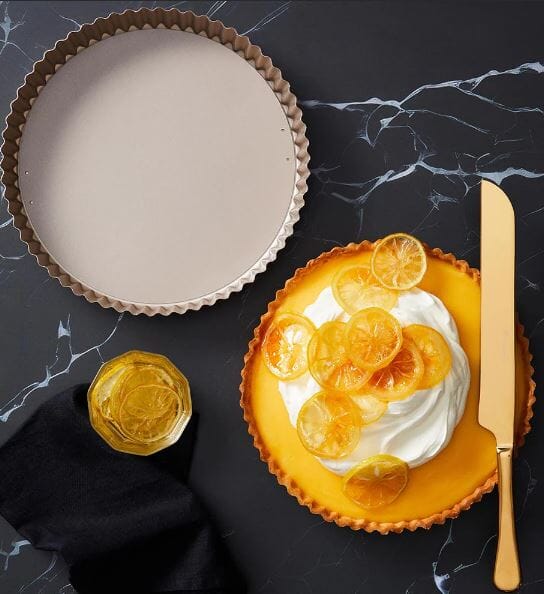 Stanley Rogers Ceremabake Ceramic Non Stick Quiche/ Tart Pan - 24cm Baking Tins, Trays, Pans & Ramekins The Cooks Kitchen 