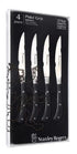 Stanley Rogers 4 Piece Pistol Grip Steak Knives - Artisan Black Steak Knives The Cooks Kitchen 