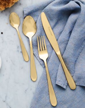 Stanley Rogers Albany Gold Salad Servers - 2pc 