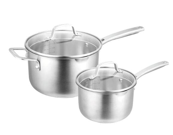 Pyrolux Radius 85 2pc Saucepan Set - 16cm/1.8l - 20cm/3.4l Stainless Steel Cookware Sets The Cooks Kitchen 