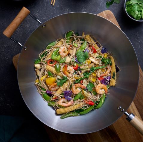 Pyrolux Wok With Helper Handle 36cm