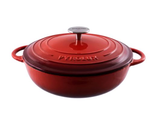 Pyrochef Round Chef Pan 28cm/4l Chilli Red