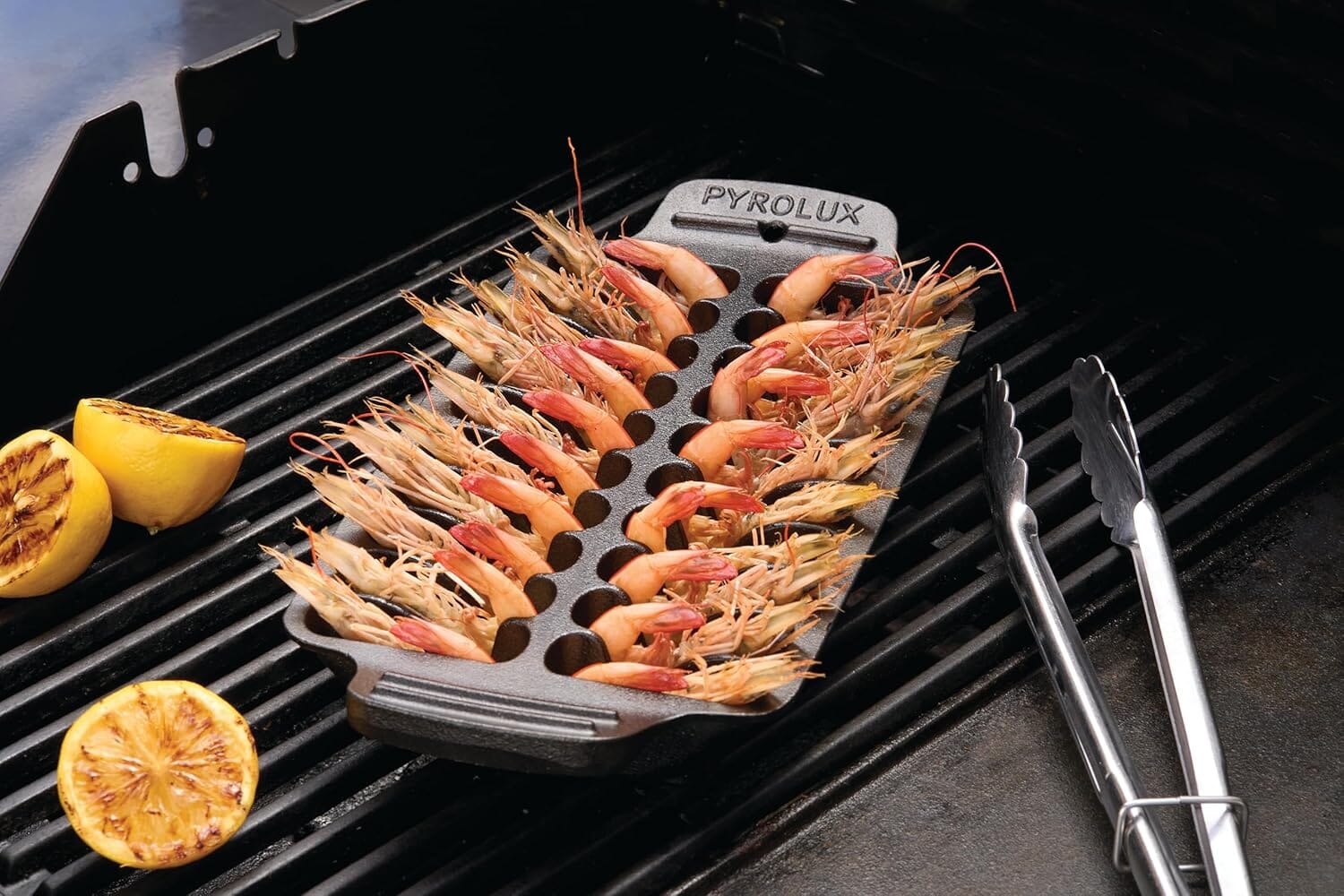 Pyrolux Pyrocast Prawn Grill Tray Cast Iron The Cooks Kitchen 