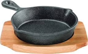 Pyrocast Skillet 13.5cm W/ Maple Tray Frypan - Chef Pan - Saute Pan The Cooks Kitchen 