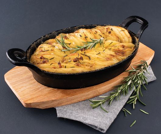 Pyrolux Pyrocast Oval Gratin With Wooden Tray 15.5x10cm