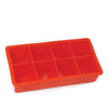 Ice Cube Tray Red - 8 Block Silicone