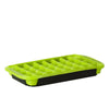 Avanti 32 Cup Flexible Ice Cub Tray With Base Tray - Green