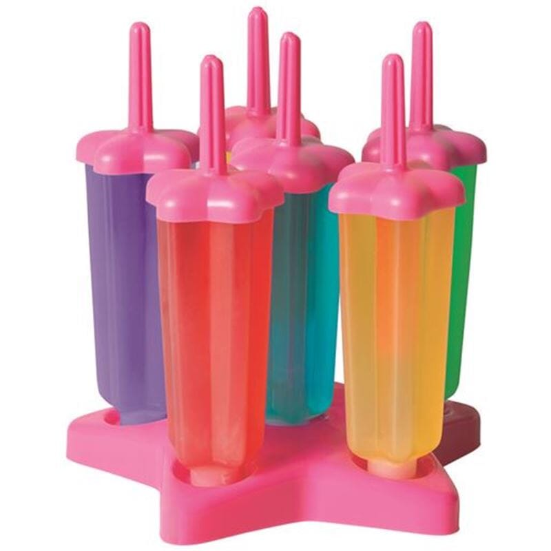Avanti Star Ice Blocks 6pc Set Pink Ice Trays - Tongs & Crushers The Cooks Kitchen 
