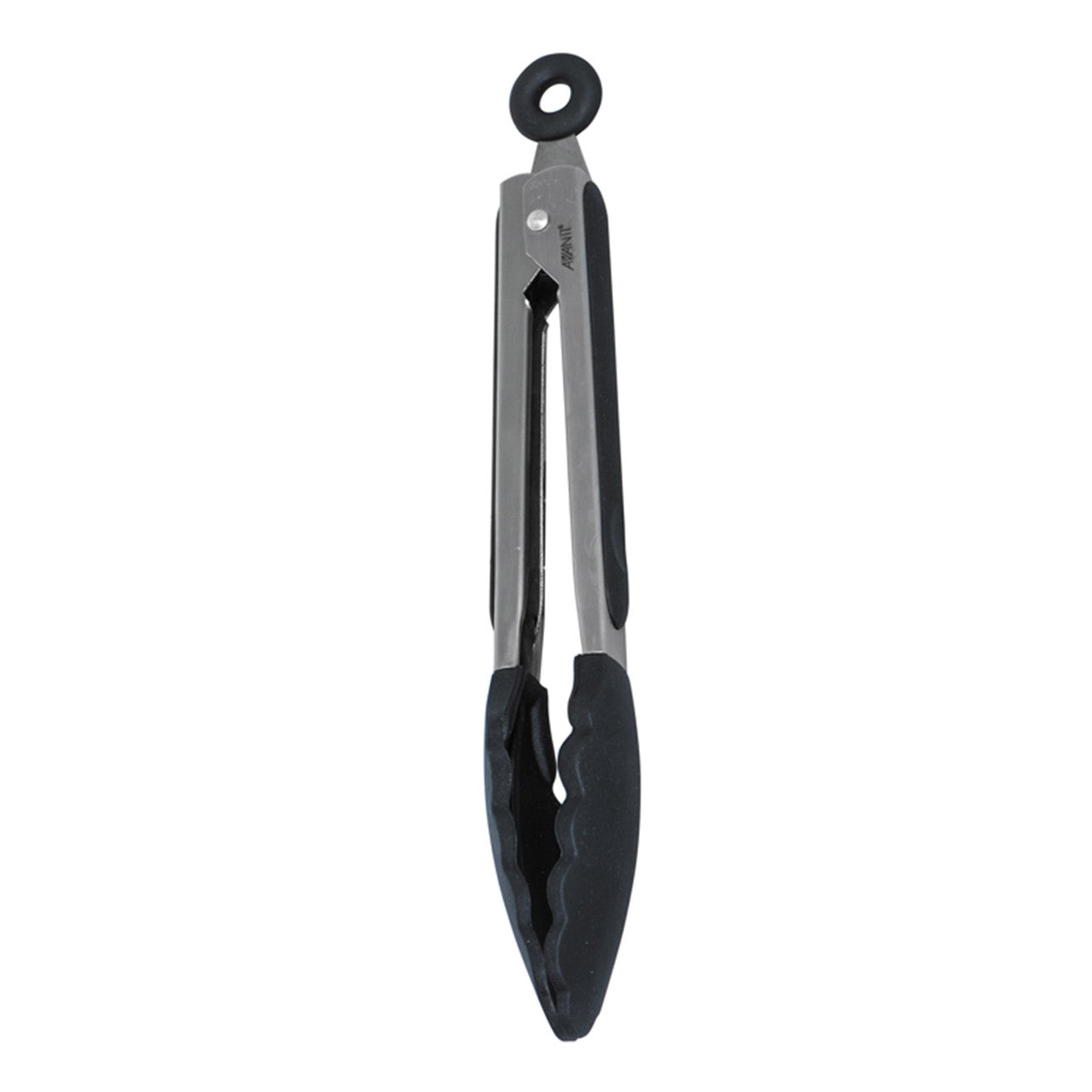 Avanti Silicone S/s Tongs 23cm Black