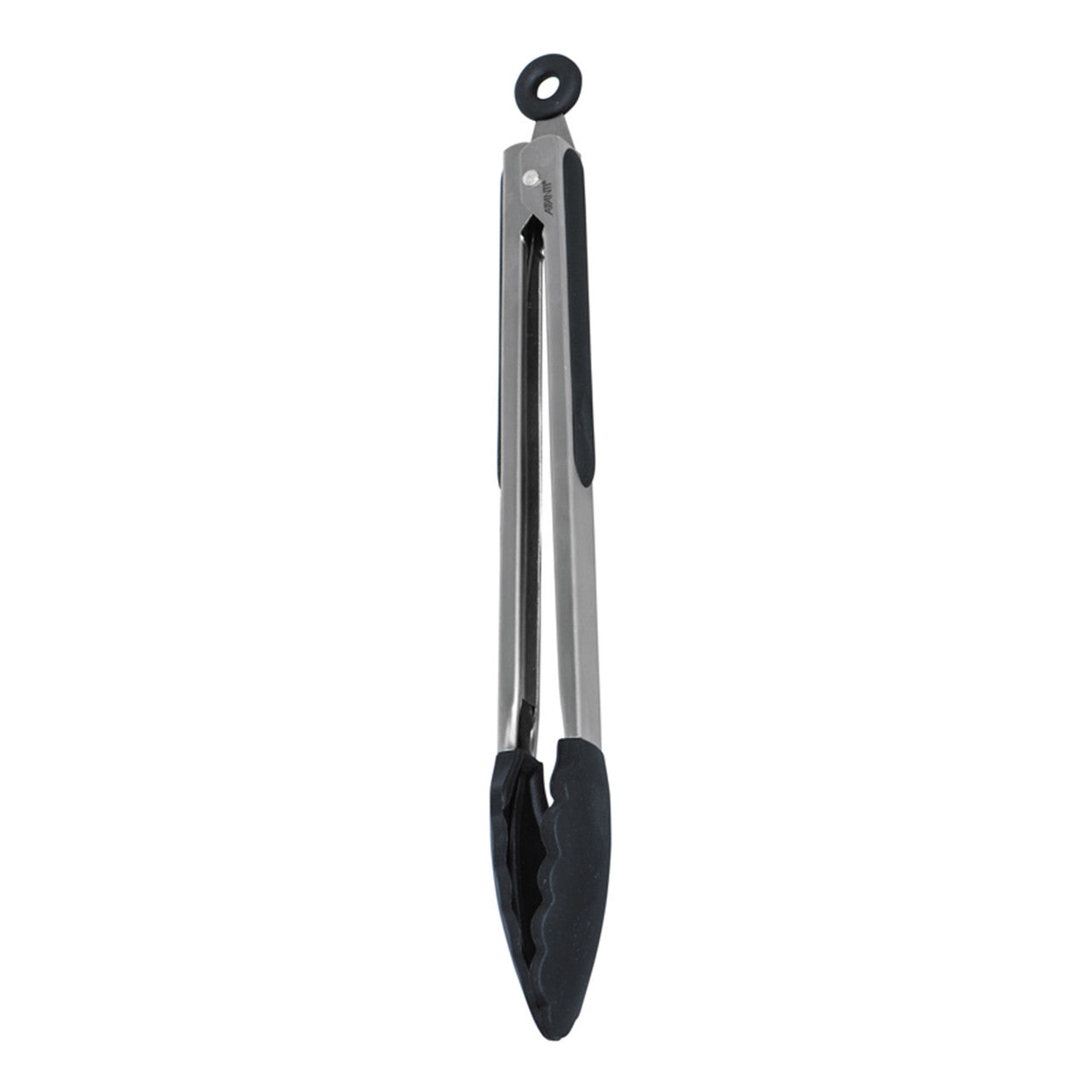 Silicone Tongs With Stainless Steel Handle 30cm - Black