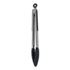 Silicone Tongs With Stainless Steel Handle 30cm - Black