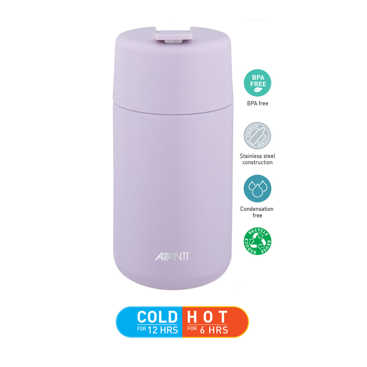 Avanti Brew Travel Cup 400ml - Lilac