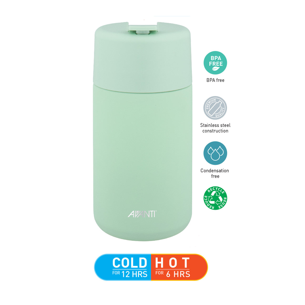 Avanti Brew Travel Cup 400ml - Soft Mint