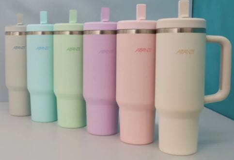 Avanti Hydroquench With 2 Lids 1l - Blush Insulated Bottles The Cooks Kitchen 
