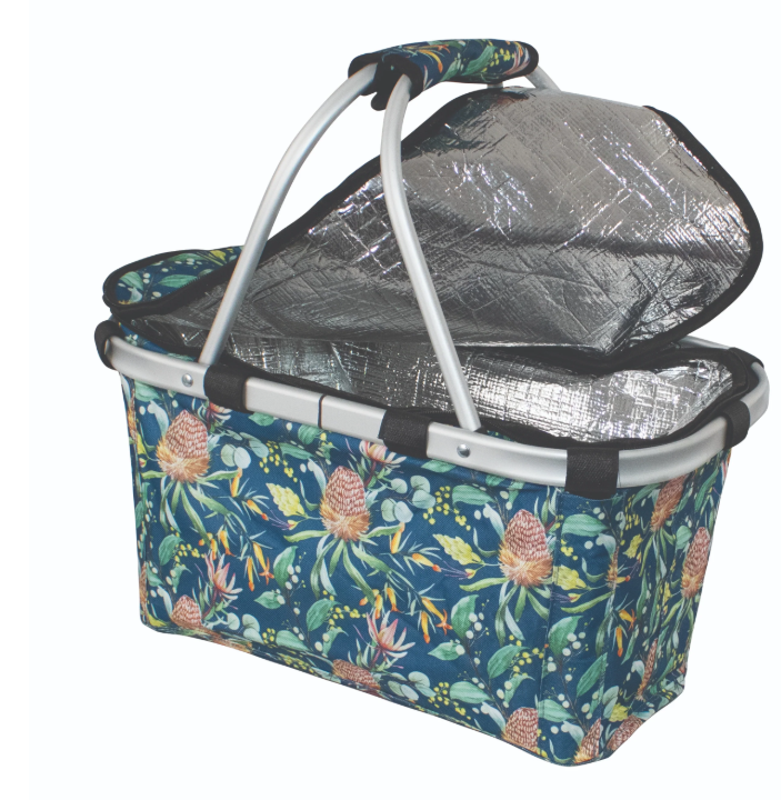 Karlstert Two Handle Insulated Carry Basket With Zip Lid Natives