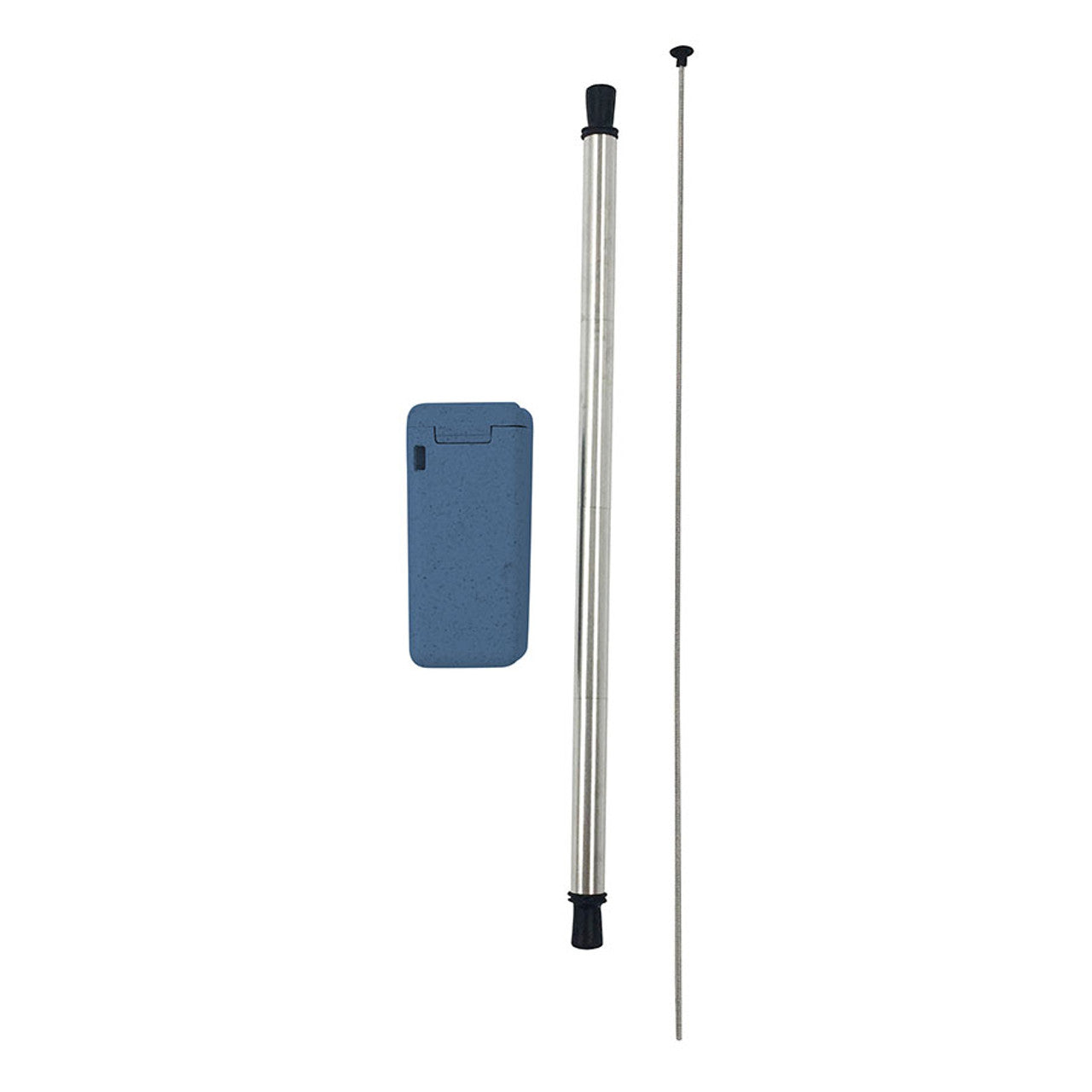 Avanti Collapsible Stainless Steel Straw In Box -  Blue
