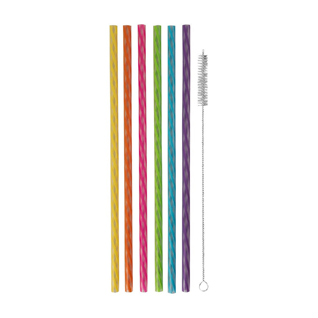 Avanti Reusable Straws - Rainbow - Set Of 24