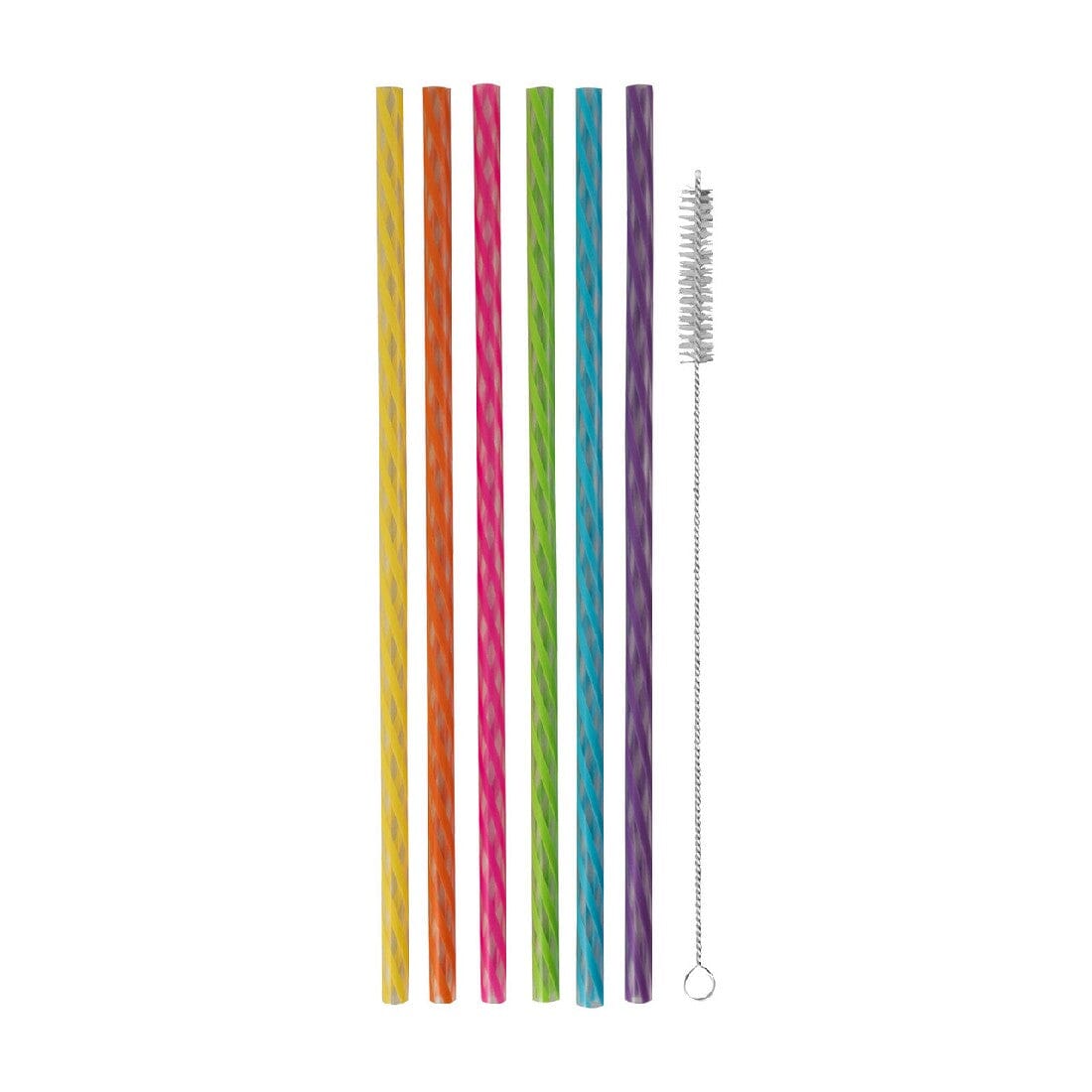 Avanti Reusable Straws - Rainbow - Set Of 24 Barware Accessories The Cooks Kitchen 