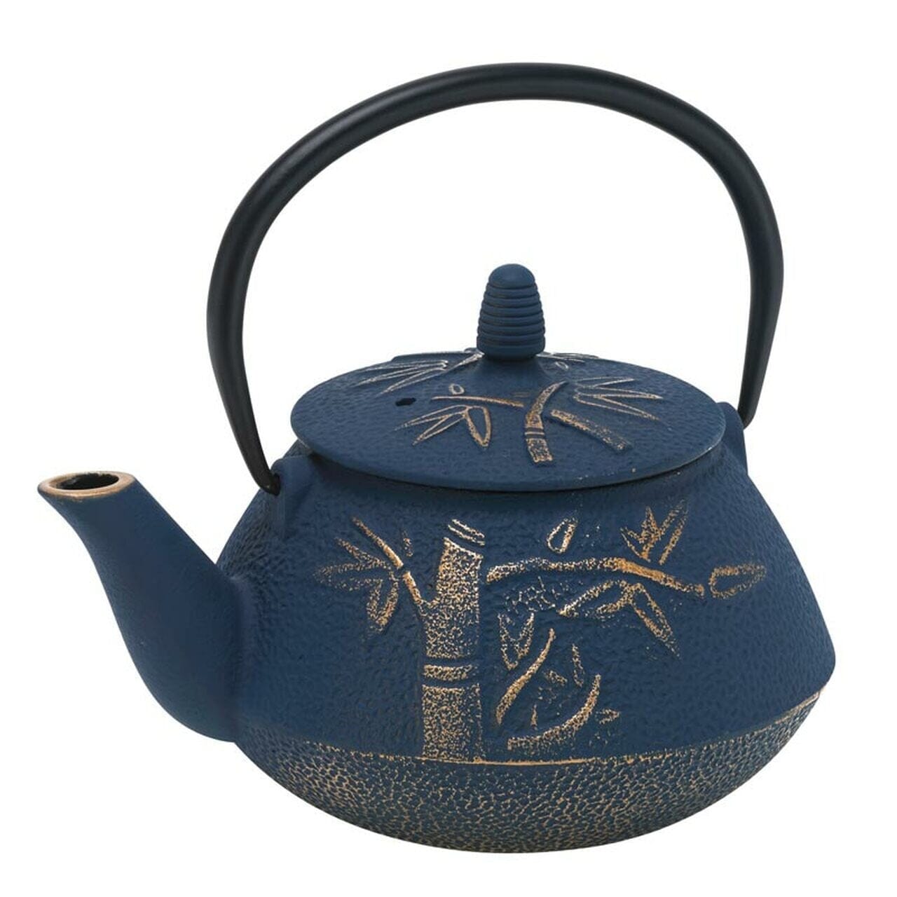 Avanti Bamboo Cast Iron Teapot - 800ml - Navy/bronze Teapots & Infusers The Cooks Kitchen Mandurah 