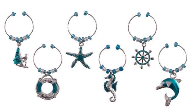 Avanti Wine Charms - Nautical Wine Accessories The Cooks Kitchen 