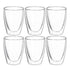 Avanti Caffe Twin Wall Glass - Set Of 6 250ml Mugs - Cups & Saucers The Cooks Kitchen Mandurah 