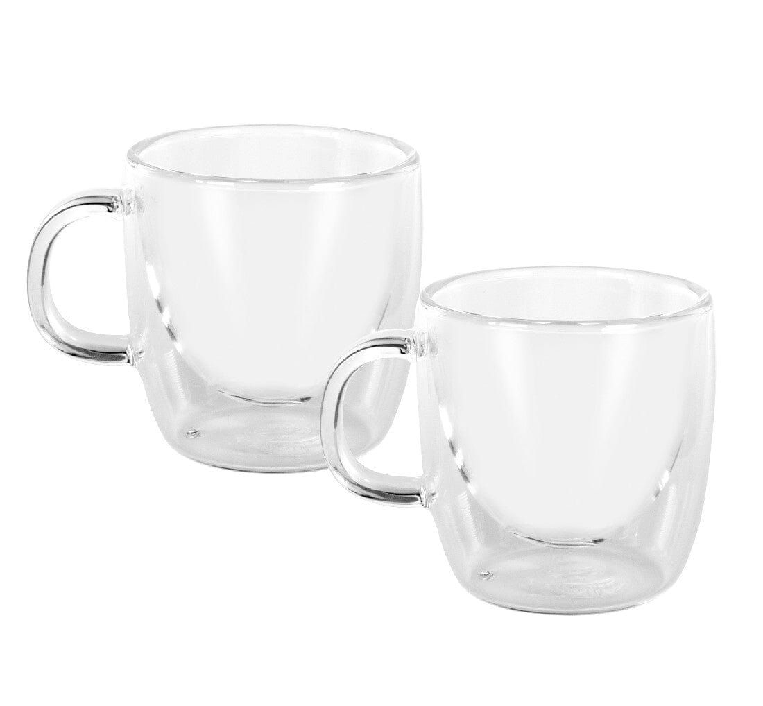 Avanti Caffe Manico Double Wall Glasses Set Of 2 - 100ml Mugs - Cups & Saucers The Cooks Kitchen Mandurah 