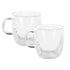 Avanti Caffe Manico Double Wall Glasses Set Of 2 - 150ml