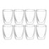 Avanti Caffe Twin Wall Glass - Set Of 8 - 250ml Mugs - Cups & Saucers The Cooks Kitchen Mandurah 