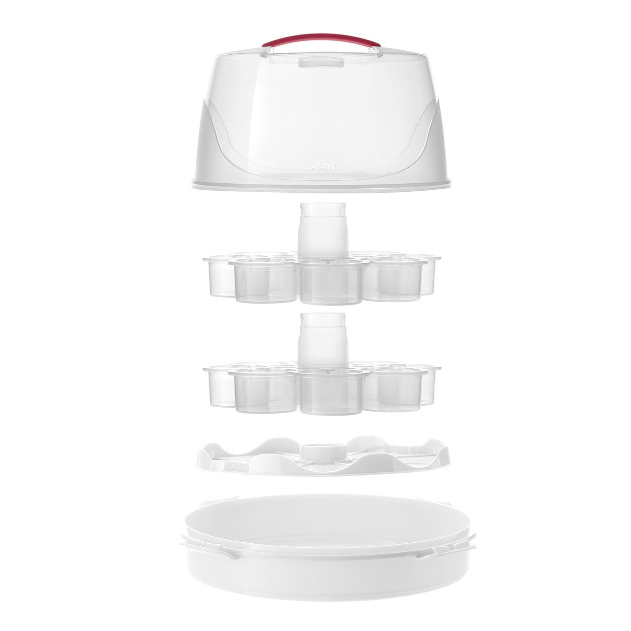 Avanti Universal 16 Cupcake & Round Cake Carrier Cake Servers & Storage The Cooks Kitchen Mandurah 