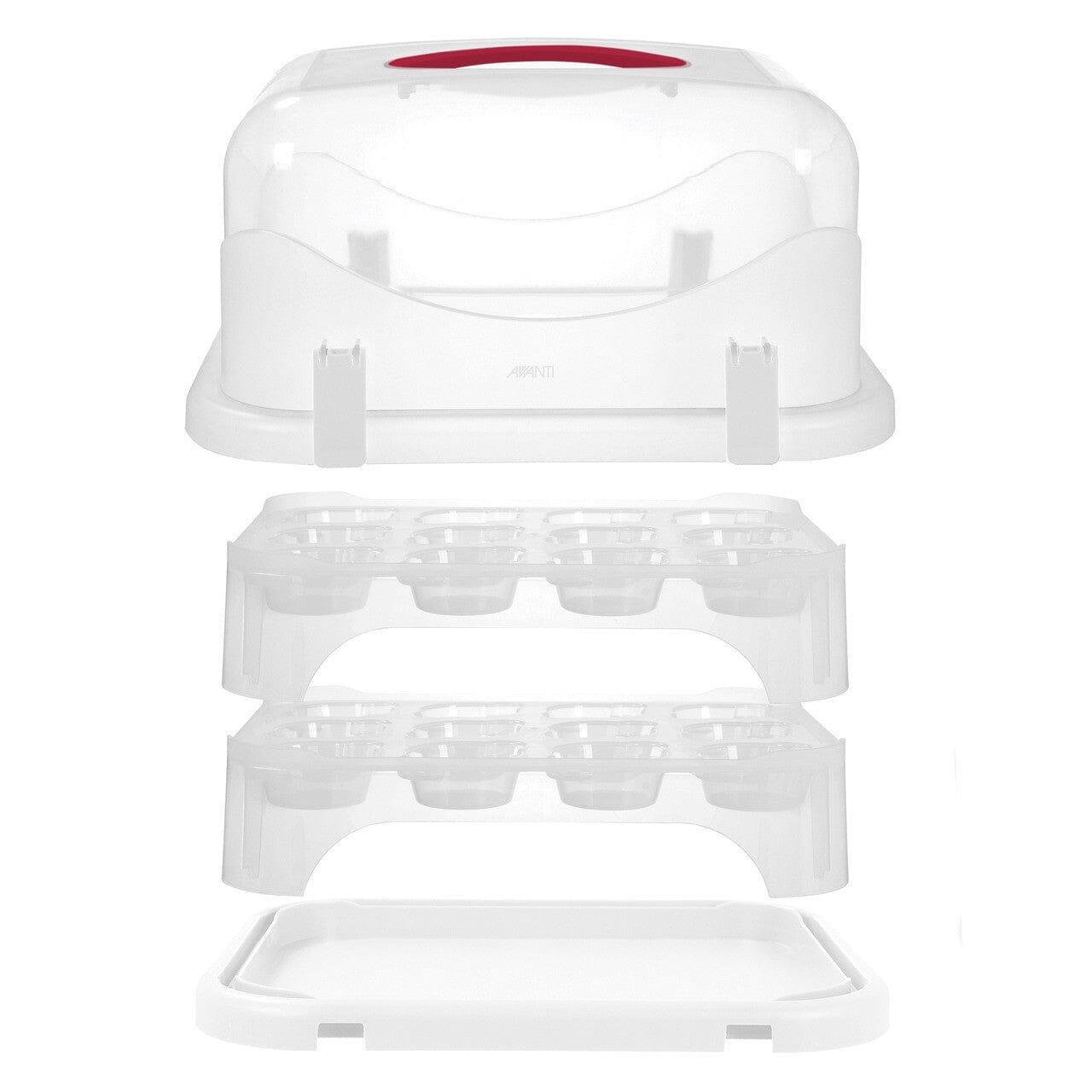 Avanti Universal 24 Universal Cupcake & Rectangular Cake Carrier Cake Servers & Storage The Cooks Kitchen Mandurah 