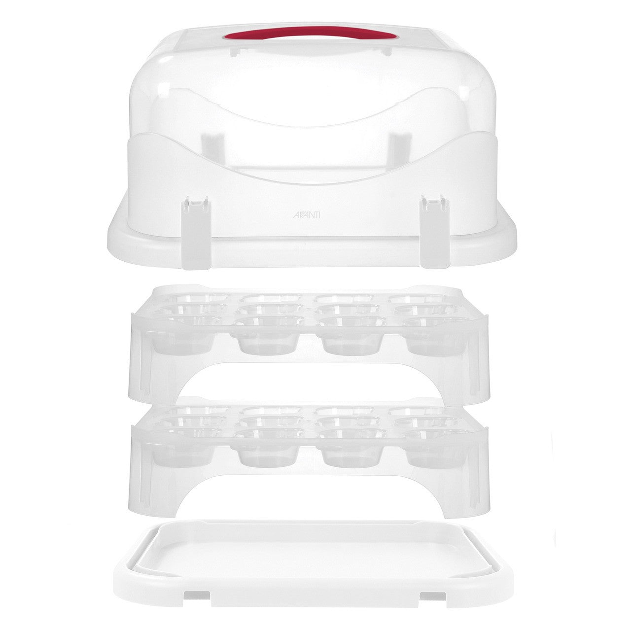 Avanti Universal Rectangle Cake Carrier 24cup