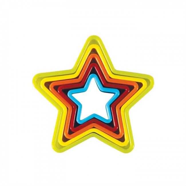 Avanti Star Cookie Cutters 5 Piece Set - Multi Coloured Cake & Cookie Decorating The Cooks Kitchen Mandurah 