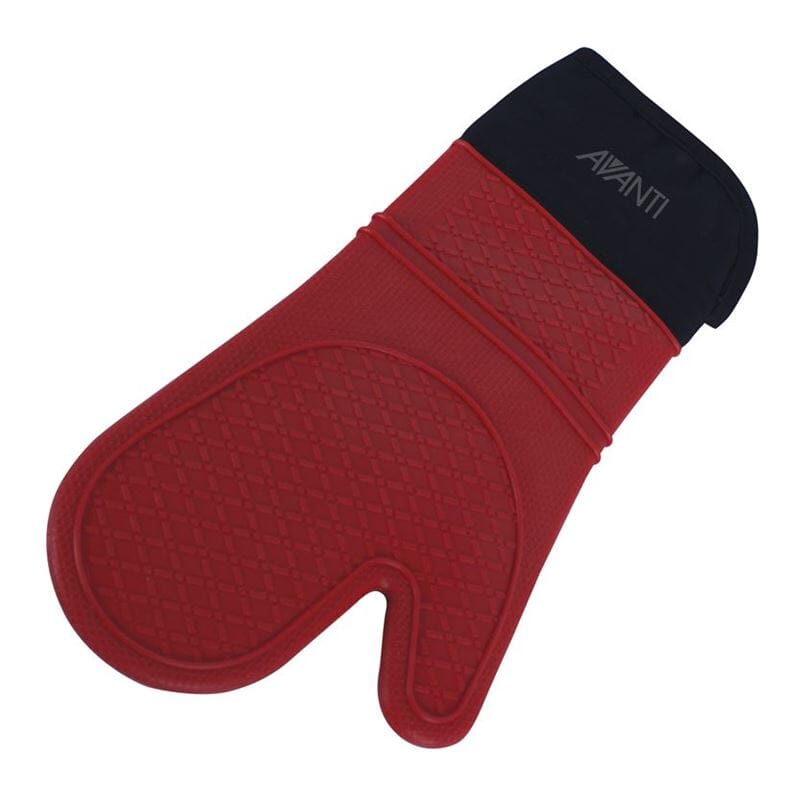 Avanti Silicone Glove - Red Aprons, Mitts & Gloves The Cooks Kitchen 