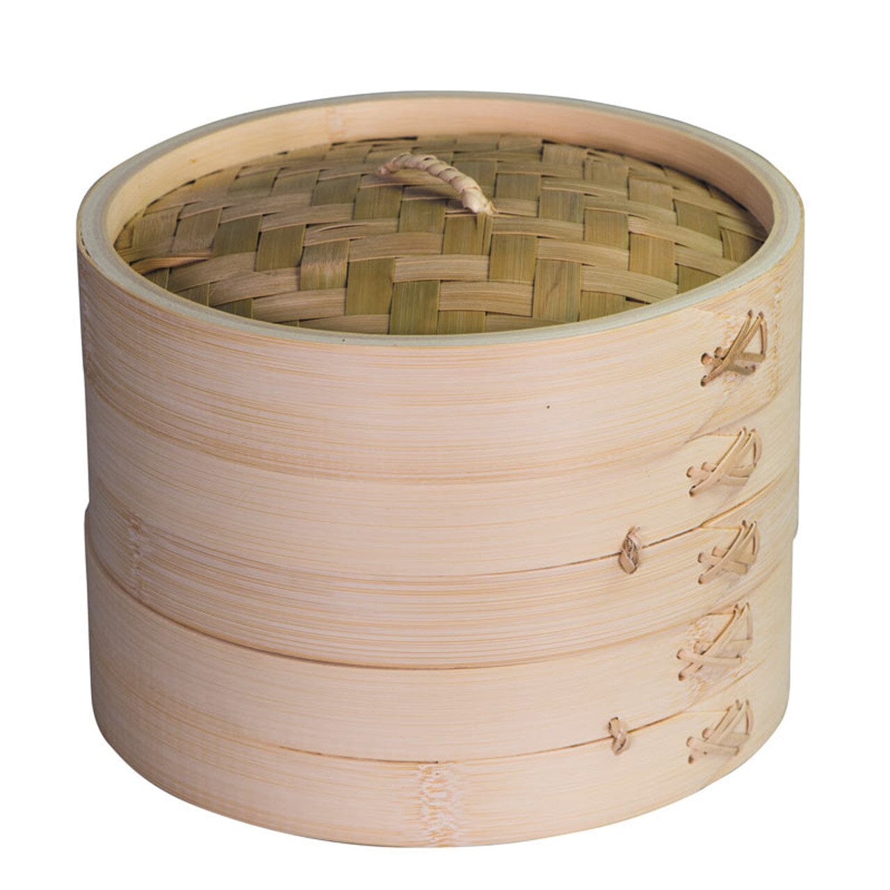 Bamboo Steamer Basket 20cm Double Boilers & Steamer Insert The Cooks Kitchen 