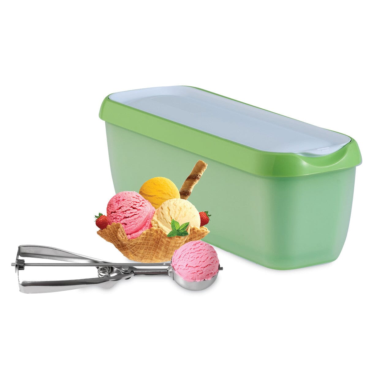 Avanti Easy Scoop Ice Cream Tub - Pistachio Freezer Storage The Cooks Kitchen 