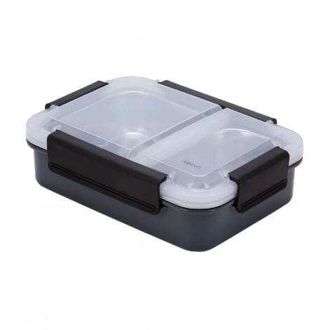 Avanti 2 Compartment Lunch Box - Grey Lunchbox The Cooks Kitchen 