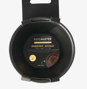 Bakemaster Pudding Mould Set/4 7.5x6cm