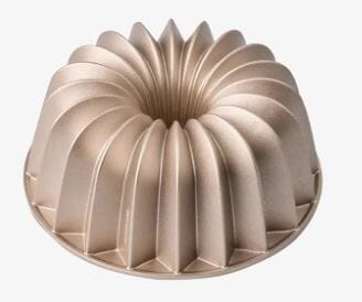 Bakemaster French Wreath Fluted Cake Pan - Champagne Baking Tins, Trays, Pans & Ramekins The Cooks Kitchen 