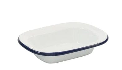 Bakemaster Enamel Rectangle Pie Dish 16x12x3.5cm Baking Tins, Trays, Pans & Ramekins The Cooks Kitchen 