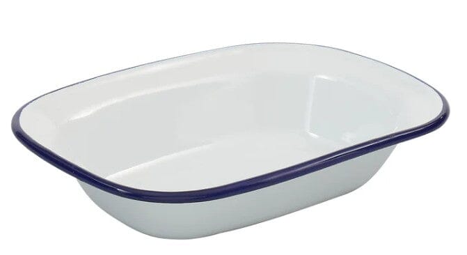 Bakemaster Enamel Rectangle Pie Dish 20x15x4.5cm Baking Tins, Trays, Pans & Ramekins The Cooks Kitchen 
