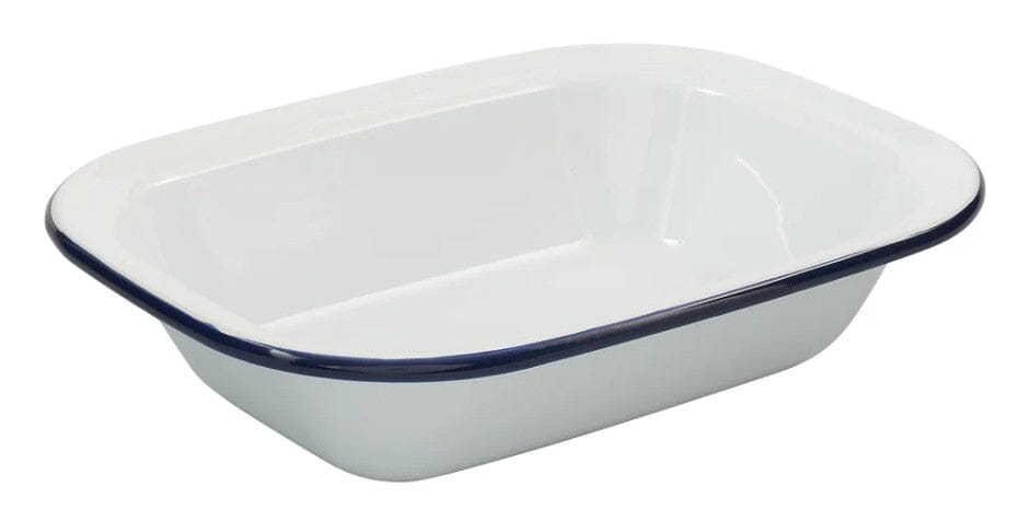 Bakemaster Enamel Rectangular Pie Dish 28 X 20.5 X 6.5cm Baking Tins, Trays, Pans & Ramekins The Cooks Kitchen 
