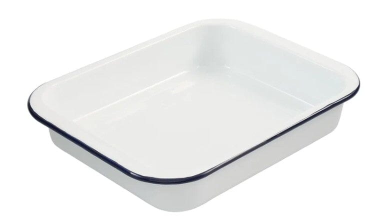Bakemaster Enamel Bake And Roast Pan 29 X 22 X 5cm Baking Tins, Trays, Pans & Ramekins The Cooks Kitchen 