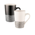 Bundanoon Monochrome Hem Set Of 4 Tube Mugs - 350ml