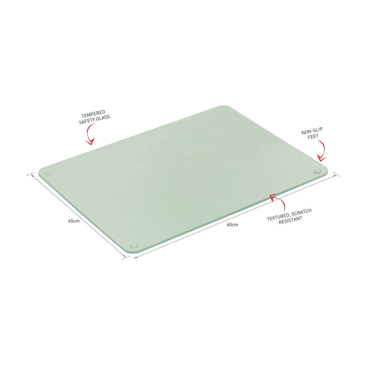 Avanti Glass Surface Protector 60x45cm Chopping Boards & Surface Savers The Cooks Kitchen 